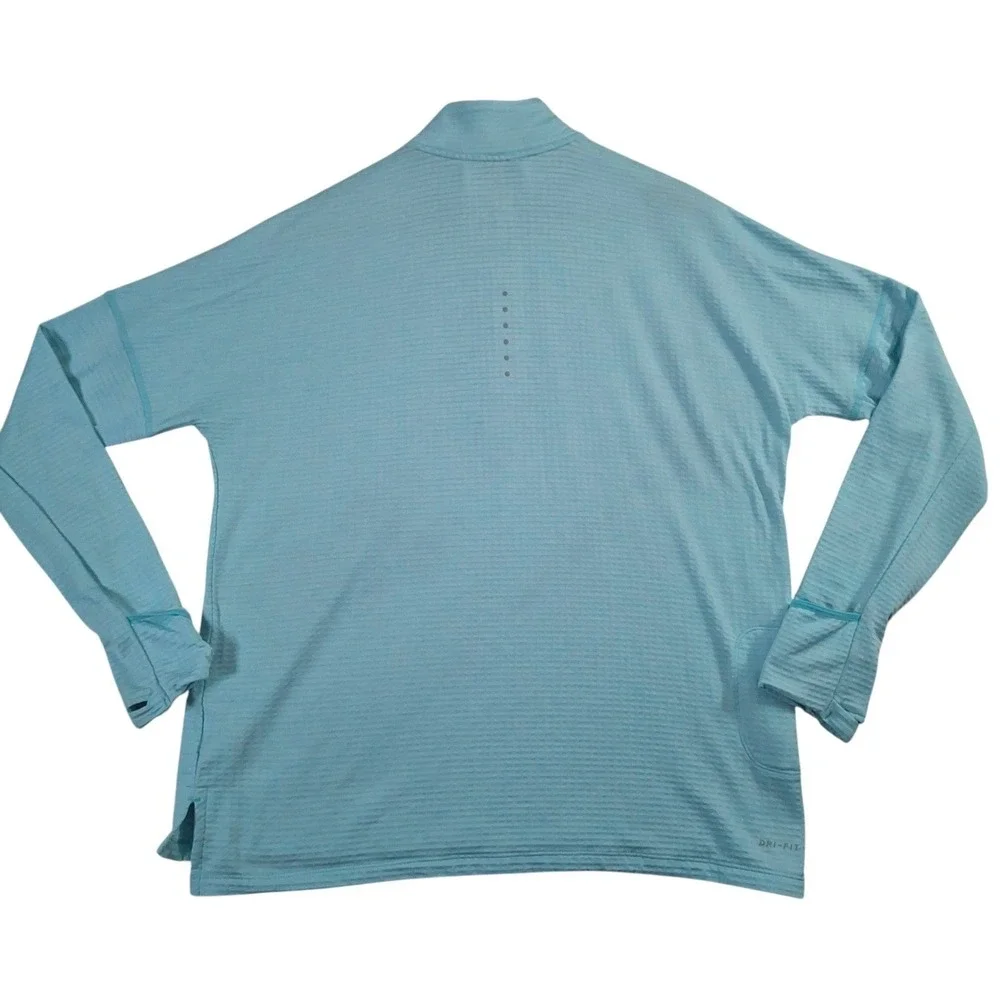 Nike Running Dri-FIT Element Half Zip Pullover Blue Womens Large